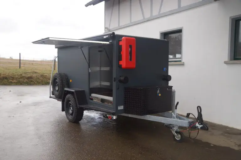 offroadanhänger zeltanhänger corse dunkelgrau mit auszügen