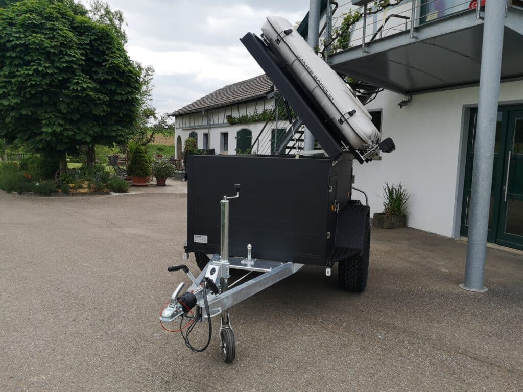offroadanhänger zeltanhänger dachzelt iceland schwarz mit james baroud
