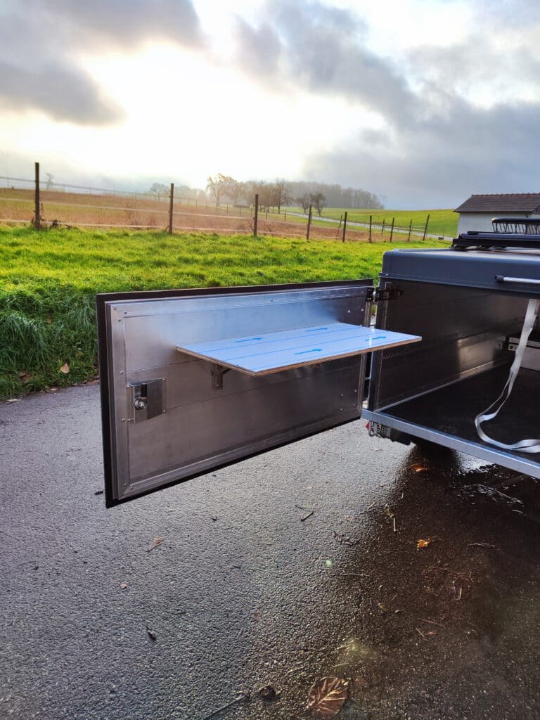 offroadanhänger zeltanhänger iceland grau gepäckkorb