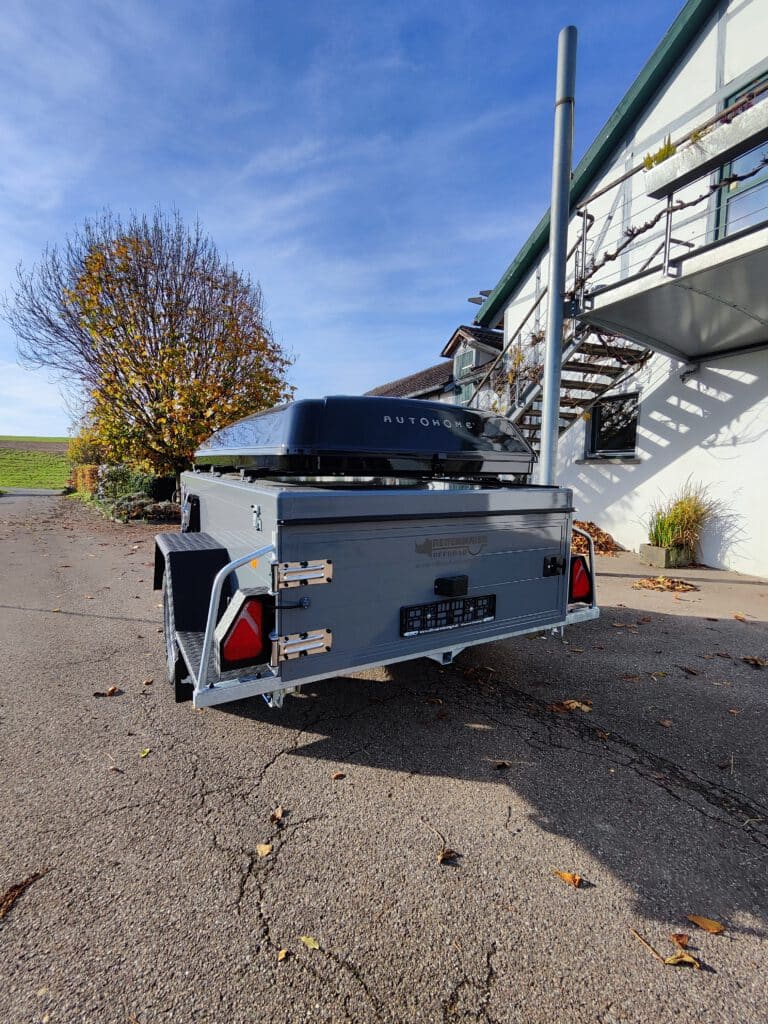 offroadanhänger zeltanhänger iceland mit dachzelt und frontbox
